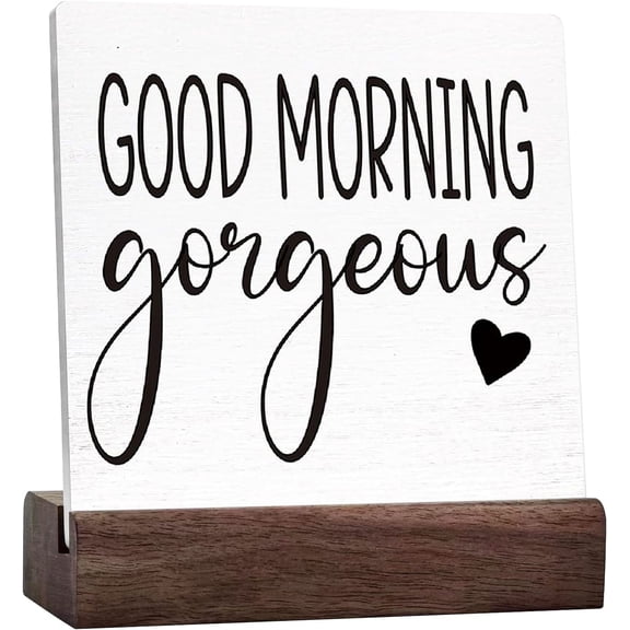 Funny Bathroom Sign Good Morning Gorgeous Sign For Bathroom Shelf Toilet Restroom Home Tabletop Desk Decor,Farmhouse Bathroom Ceramic Table Sign