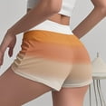 thumbnail image 5 of Women's Pajamas Shorts Summer Striped Elastic Waist Button High Waist Slim Pajamas Shorts, 5 of 5