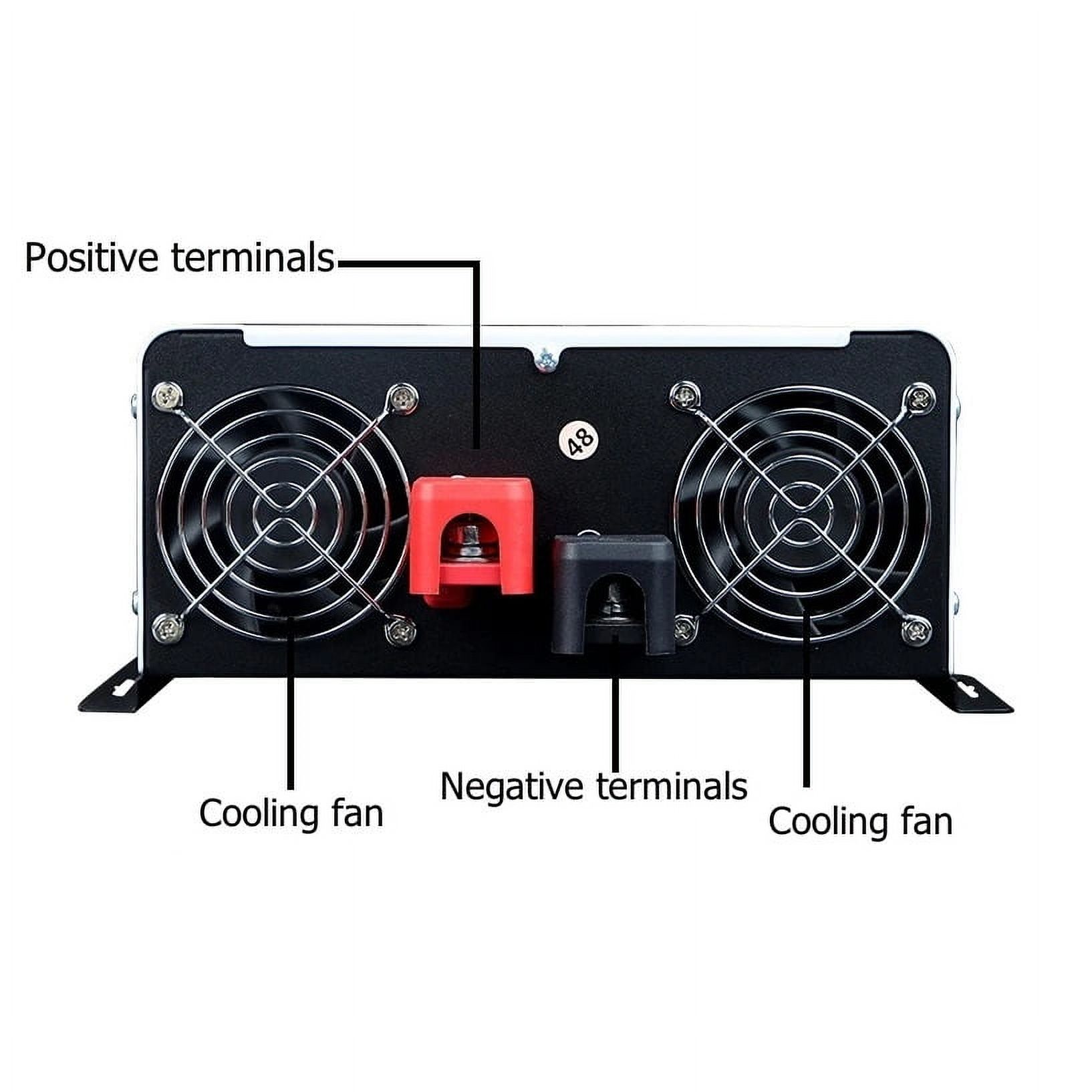 5000W 10000W Pure Sine Wave Inverter Power 12V 24V 48V 60V 72V Converter Solar Car Inverters Off Grid Wall-mounted ,Protect Your Appliances