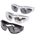 thumbnail image 1 of TAILTOSS 3 Pcs Lunettes de Soleil Femme Tendance Plastique Gris anti-Reflet Durable pour Cyclisme Rentrée des Classes, 1 of 5