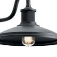 thumbnail image 3 of Kichler Allenbury 1 Light Textured Black Outdoor Wall Sconce with Clear Seeded Glass, 3 of 7