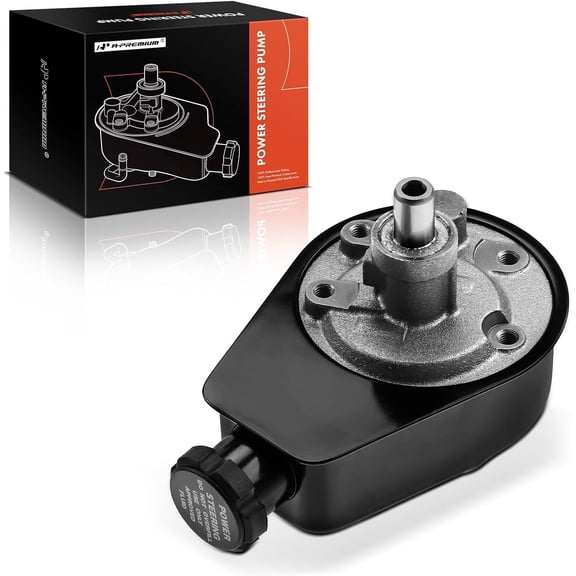 A-Premium Power Steering Pump, with Reservoir, Compatible with Chevy and GMG Truck - 1988-1989 - C1500 C2500 K1500 K2500-4.1L 4.3L 5.0L 5.7L 6.2L Engine