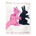 thumbnail image 1 of Tapestry Shadow Play Rabbit Estética para pared, 95 x 75 cm, microtela, 1 of 3