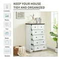 thumbnail image 5 of TrumanPick 6 Drawer Dresser 48" Tall Chest of Drawers Wood Dresser for Bedroom Living Room 32"W x 16"D, White, 5 of 9