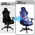 thumbnail image 4 of Uorisanigo Galaxy Gaming Chair Cover with Armrest Covers Wolf Computer Chair Covers with Elastic Edge Removable Rotating Chair Cover Dormitory Decor, 4 of 8