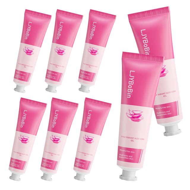 8 unidades de gel de aloe vera para rostro, loción hidratante suave para después del sol para mujeres y hombres, gel refrescante de aloe vera no pegajoso para todo tipo de piel