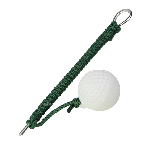 Pelota de conducción de Golf, Ayuda de entrenamiento para golpear, práctica de Golf portátil, pelota de cuerda de entrenamiento, pelotas de Golf de flujo de aire para práctica de una persona