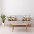 thumbnail image 4 of Ambesonne Colorful Throw Pillow Cover 4 Pack, Nature Leaves Butterfly, 16", Multicolor, 4 of 6