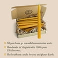 thumbnail image 6 of 100% Pure Beeswax Taper Candles (Pack of 12) - Dipped Unscented Candles - All Natural Bees Wax Candle - 6"x 3/4", 6 of 7
