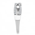 thumbnail image 4 of High polished (no plating) Stainless Steel Ring with AAA Grade CZ in Clear for Women Style DA041, 4 of 4