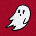 thumbnail image 2 of Dalix Ghost Embroidered Short Soft Fleece Relaxed Drawstring Fit Lounge Mens in Red 2XL XX-Large, 2 of 5