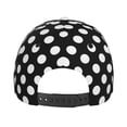 thumbnail image 4 of Baseball Cap, black white polka dots Trucker Hats Women Dad Hat for Workouts - Baseball hat Adjustable Size, 4 of 7