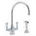 Perrin And Rowe U.4710-2 Georgian Era 1.8 GPM Single Hole Kitchen Faucet - Gold
