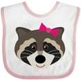 thumbnail image 3 of Inktastic Raccoon Girl Animal Girls Baby Bib, 3 of 4