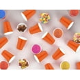 thumbnail image 4 of JJEAN-120 pcs Orange plastic cups Halloween plastic Disposable cups 12 oz orange Party Cups for drinking Tastings served Snacks Barbecues Picnics, 4 of 4