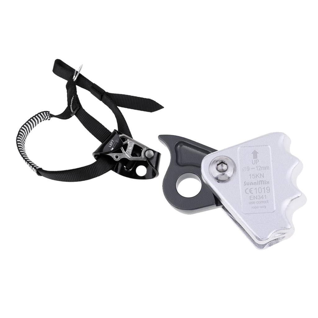 Rope Grab Ascender for 912mm Rope + Foot Ascender for Left Foot, Rock