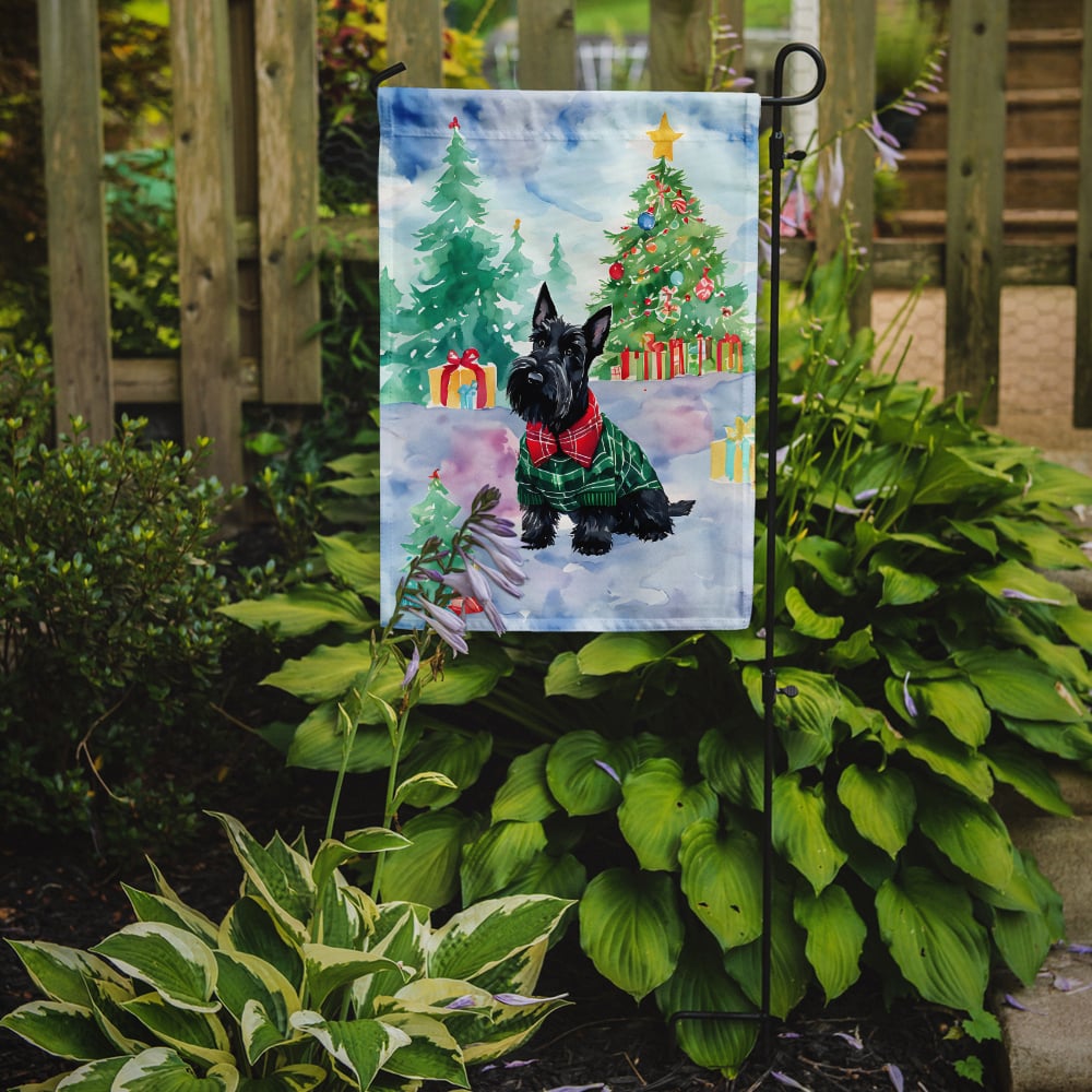 Scottish Terrier Christmas Garden Flag 11.25 in x 15.5 in