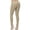 Khaki, variant on Jesvior Women'S Slim Fit Zipper Front Mid Waist Elastic Bottom Pants Casual Trousers with Pockets for Daily Party Spring Summer