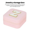thumbnail image 3 of vnanda Jewelry Box with Compartments Removable Dividers Compact Stylish Jewelry Storage Box with Velvet Removable Dividers Waterproof for Travel for Rings, 3 of 8