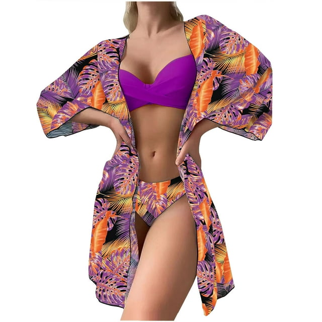 Birdeem Fashionista Lady Sexy Containing Chest Pad Print Bikini Set Two Piece Swimsuit
