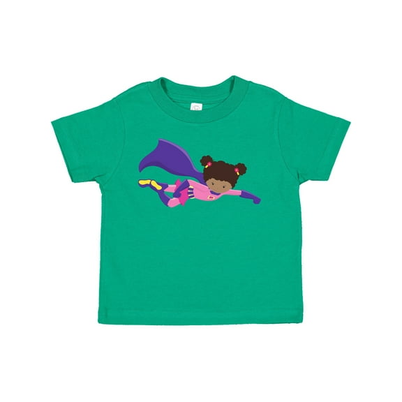 Inktastic African American Girl, Cape, Superhero Girl Girls Toddler T-Shirt