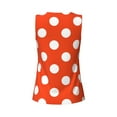 thumbnail image 5 of Lsque Orange And White Polka Dot1 Printed Workout Tank Tops for Women, Athletic Sports Tank Tops, Compression Sleeveless Dry Fit Shirts,Sleeveless Yoga Shirt-Medium, 5 of 9