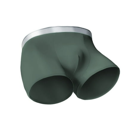 

Breathable Ice Silks Men Underwear Fast Drying Solid Color Thin Boxers Briefs Low Rise for Summer