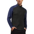 thumbnail image 2 of Pull à Quart de Zip pour Hommes Léger Sweat à Manches Longues, 2 of 4
