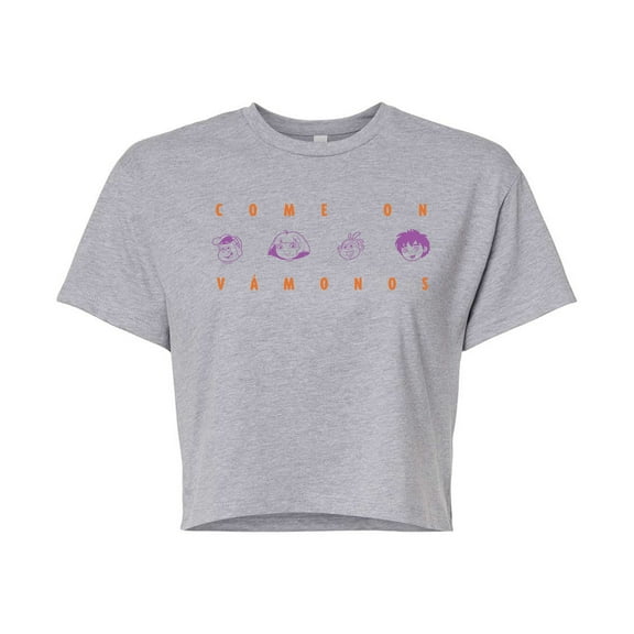 Dora The Explorer - Come On Vamonos - Juniors Cropped Graphic T-Shirt
