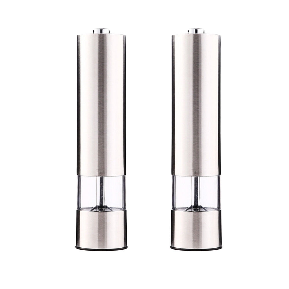 US 1-2 Pack Battery Operated Salt Pepper Grinder Set Mill Adjustable Coarseness