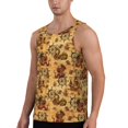 thumbnail image 2 of Zufioo Vintag Ancient Sailboats Print Men's Vest, Sleeveless Quick-drying Muscle T-shirt, Suitable for Sports Fitness, Home Leisure Wear-Small, 2 of 7