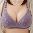 thumbnail image 2 of Penkiiy Women Bras Woman Sexy Ladies Bra Without Steel Rings Sexy Vest Large Lingerie Bras Everyday Bra Purple Bras, 2 of 3