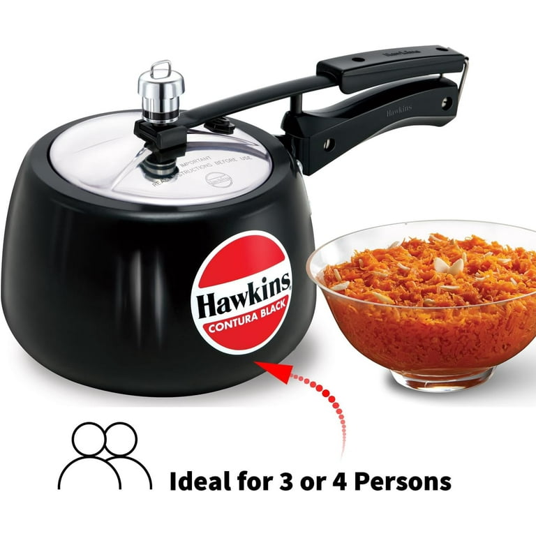 Free Shipping Hawkins CB30 Hard Anodised Pressure Cooker 3 Liter Contura Black Walmart