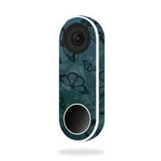 MightySkins NEHEL-Dark Butterfly Skin for Nest Hello Video Doorbell - Dark Butterfly