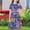 Multicolor E, variant on SGFCWSX Girls Short Sleeve Midi Dress Kids Crewneck Print Casual Flowy A-Line Dress for Spring Summer Beach Wear Multicolor Size 5-6 Years