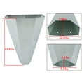 thumbnail image 5 of labwork Medium Size Chicken Cone Galvanized Steel Poultry Restraining Cone for Chicken,for Large Layers, Broilers, Roasters, Turkeys Up to 8 Pounds Flat-Back Poultry Killing Cone Easy to Clean, 5 of 6