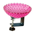 thumbnail image 1 of Comedero para pájaros para jardín con abrazadera ajustable resistente, ideal como regalo de inauguración de casa, para montar en terraza o balcón. Fucsia, 1 of 8
