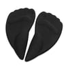 1 Pair Black Silicone Self sticky Foot Arches Forefoot Pad Support Cushion Insole