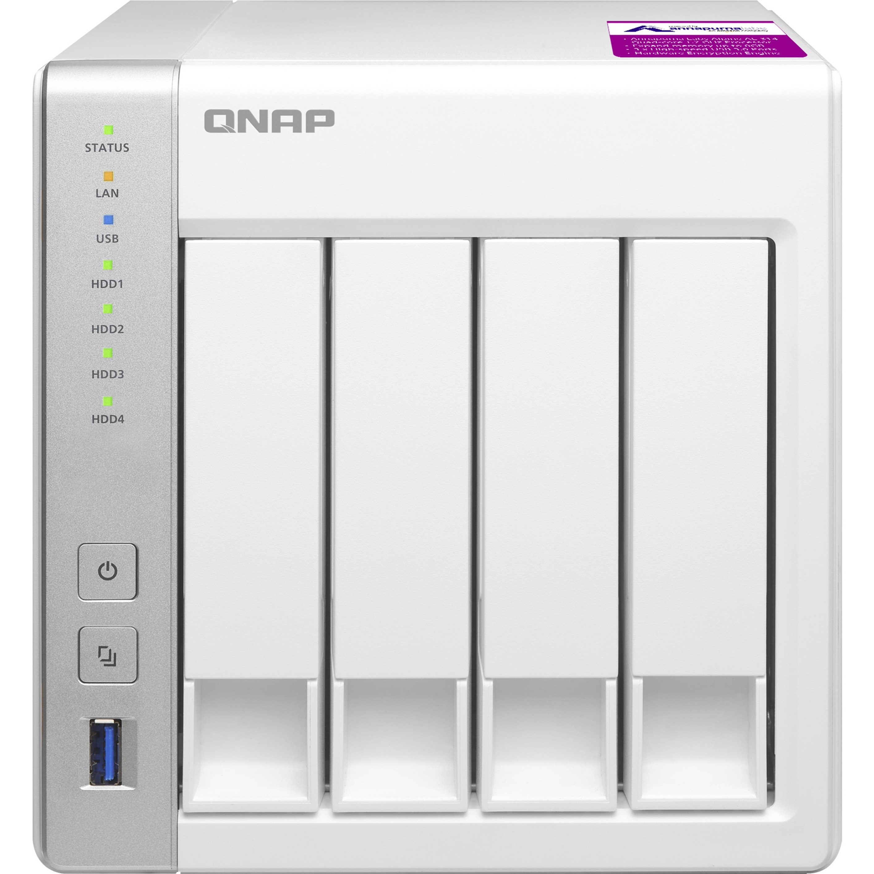 QNAP TS-431P2 4-bay Personal Cloud NAS with DLNA, 1GB RAM - image 3 of 9