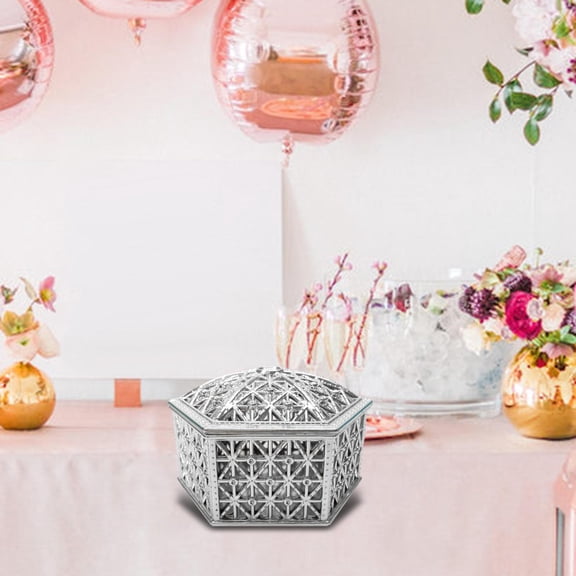 Creative Hexagon Candy Box Chocolate Packaging Box Treat Snack Box Containers Case Treat Gift Boxes for Valentines Day Festival Decoration