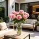 thumbnail image 4 of YiJuHui Artificial Rose Bouquet Wedding Flowers Faux Floral Stems with Leaves Realistic Bridal Bouquet Centerpiece for Home Decor Party Decorations, 4 of 6