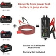 thumbnail image 4 of Jumper Cables with Alligator Clips for Milwaukee M18 for Starting Cars - 5.9FT, 4 of 10