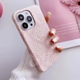 thumbnail image 3 of Funda de teléfono de silicona suave con textura de serpiente elegante y lujosa para iPhone 11 12 13 14 15 16 Pro MAX Plus X XS XR 8 Funda blanca y rosa, 3 of 5