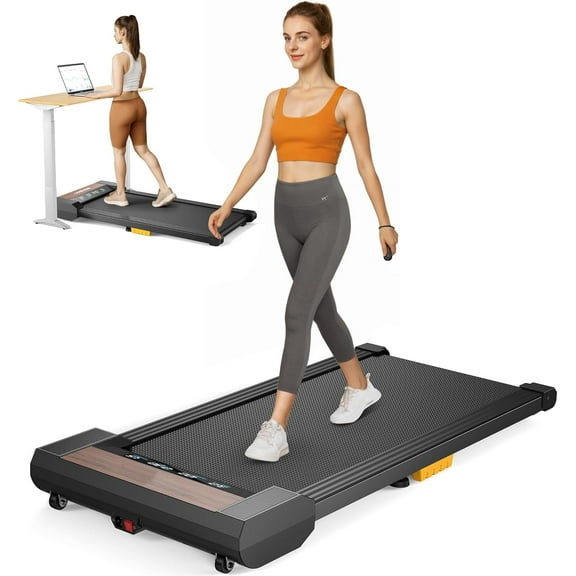 UPGO Walking Pad Treadmills Under Desk Treadmills for Home/Office 265LBS Weight Capacity & Bluetooth Speaker