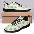 thumbnail image 4 of Men Women Marijuana Sneakers Pot Leaf 420 Weed Fashion Sport Running Shoes Athletic Tennis Walking Shoes Black Size 8.5, 4 of 5