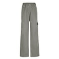 thumbnail image 7 of ZyeKqe Womens Pants High Waisted Outdoor Hiking Pants Straight Leg Trousers with Pockets, 7 of 7