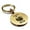 Gold, variant on Stainless Steel Papa Bear Round Medallion Keychain Circle Ring
