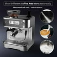 thumbnail image 4 of 15 Bar Espresso Machine with Built-in Grinder & Milk Frother – PID Temperature Control, 4 of 8