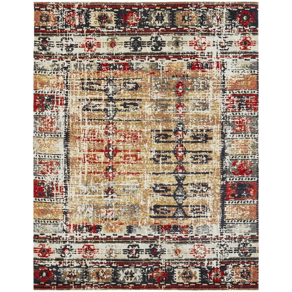 Kalaty Modena Area Rug MO-358 Desert Multi Distressed Southwestern 8' 6" x 11' 6" Rectangle