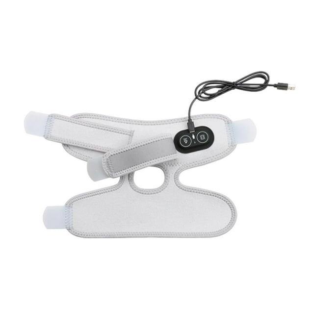 Yhmxh Correa de soporte de tobillo con calefacción, control de temperatura de fibra de carbono de 5 V y muñequera de compresión caliente para el tobillo.
